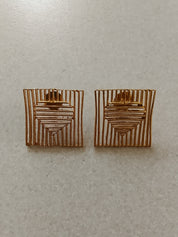 Heart Jaali Studs