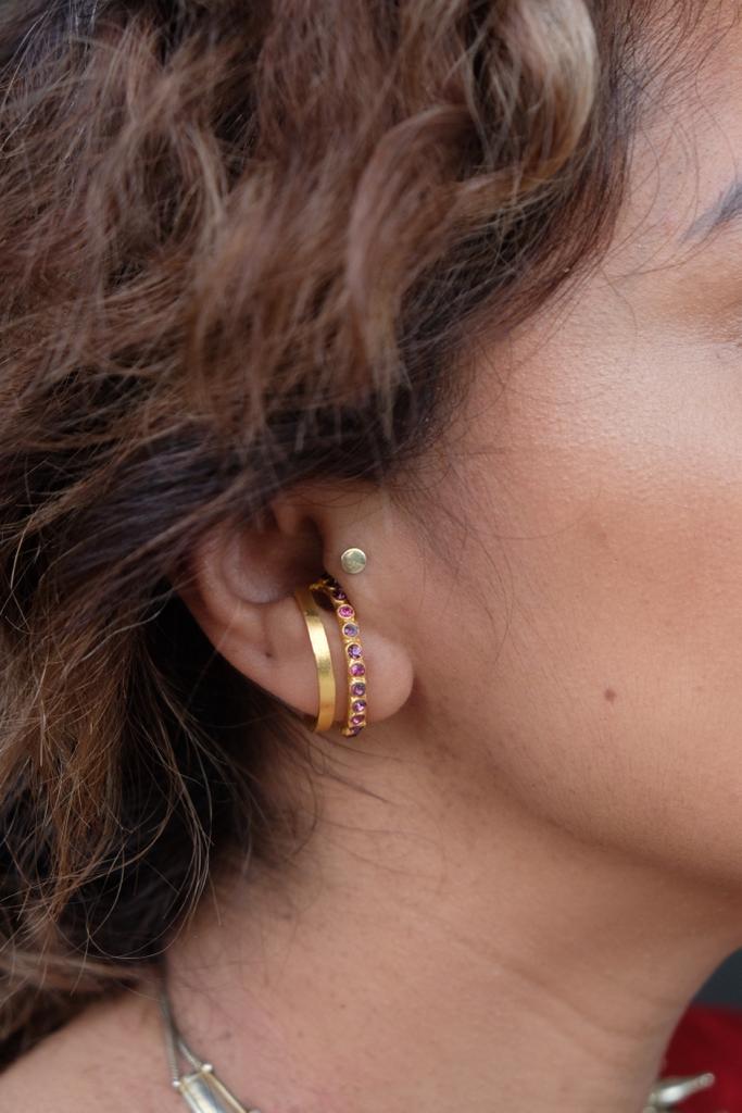 Swarovski Solitaire Stud - Pink