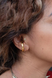 Swarovski Solitaire Stud - Pink