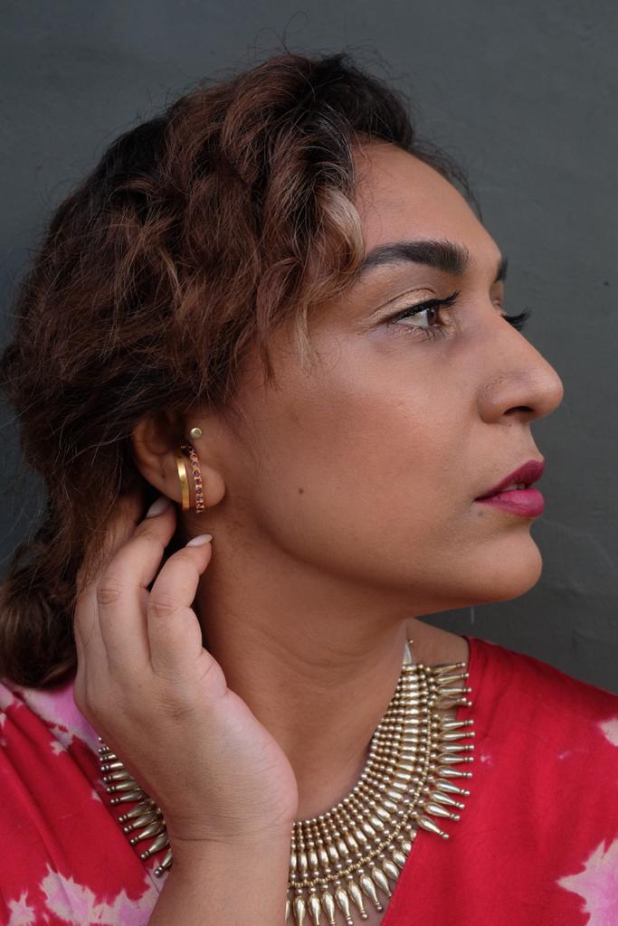 Swarovski Solitaire Stud - Pink