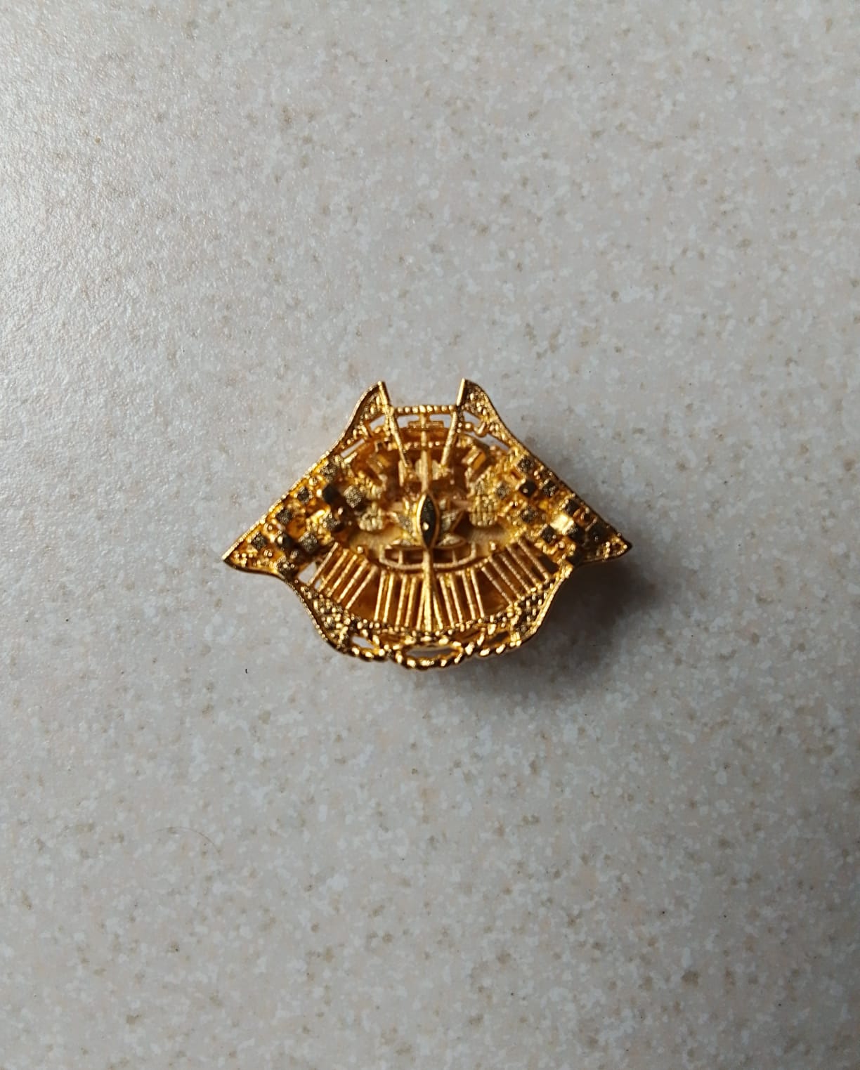 020 Saffron Button Cover