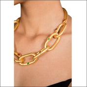 LINK CHOKER WITH KUNDAN STONES